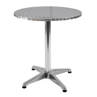 Tavolo tavolino bar ristorante in alluminio 60x70cm giardino esterno 780/48