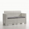 BICA 9067 Set Nebraska Salottino 4 Posti, Bianco, 281 x 155 x 79 cm