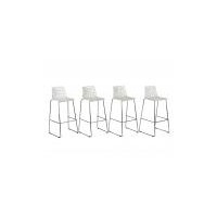 SGABELLO SPIDER BIANCO SET 4 PEZZI 