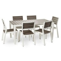 Set da giardino mod. Harmony Cappuccino - Bianco